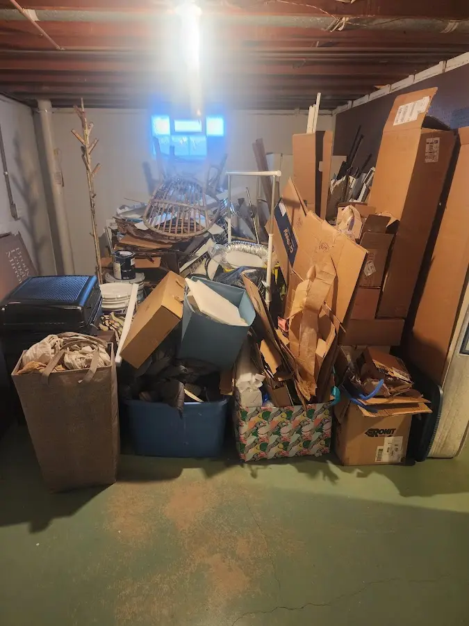 Roll-off dumpster container at job site for Concrete Dumpster Rental in Coventry